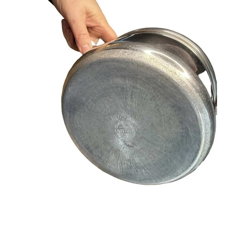 Vintage Farberware‎ 3 Qt Quart Stainless Steel Saucepan W/Lid Aluminum Clad Pot